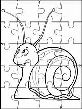 Jigsaw Puzzle Coloring Page Printable For Kids  sketch template