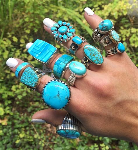 Oak Creek Canyon Sedona | Turquoise jewelry rings, Silver turquoise jewelry, Turquoise jewelry