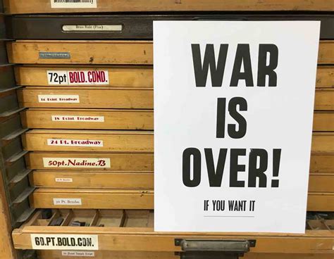 "War is Over" Poster - Rufford Printing Co