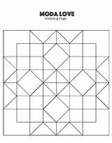 Quilt Block Coloring Pages sketch template