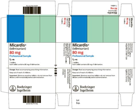 Micardis - FDA prescribing information, side effects and uses