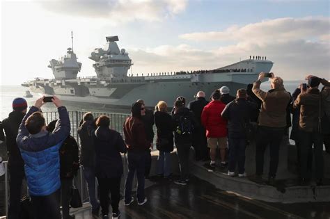 HMS Queen Elizabeth Carrier Strike Group Returns Home From Jet Trials - MilitaryLeak