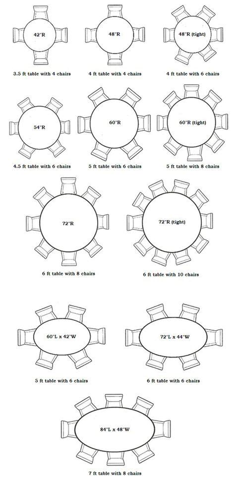 26 Best Table Size and Seating Chart ideas | how to plan, table sizes ...