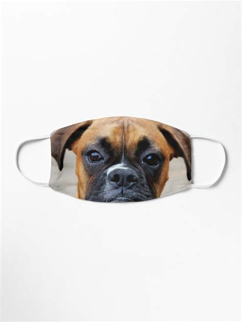 "Boxer Portrait - Boxer Dog Series" Mask by Evita | Redbubble