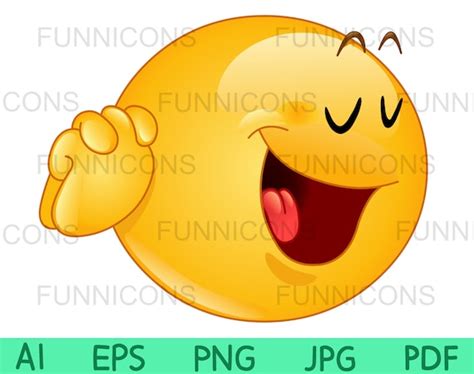 Clipart Cartoon of Emoji Emoticon Making a Yes Please Why | Etsy