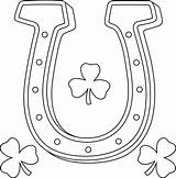 St Patricks Day Horseshoe Coloring Page For Kids 4871276 Vector Art At  sketch template