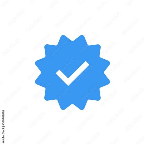 Instagram verified badge icon. VectorIllustration Stock-Vektorgrafik ...