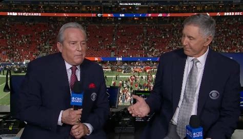 CBS commentator Brad Nessler ignores Gary Danielson in awkward live TV ...