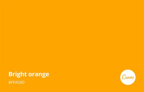 Bright Orange Meaning, Combinations and Hex Code - Canva Colors ...