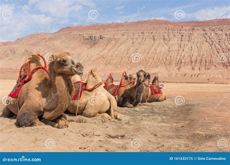 The Flaming Mountains, Turpan, Xinjiang. China Stock Image - Image of ...