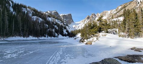 Nymph, Dream, and Emerald Lakes in Winter - Fat Man Little Trail