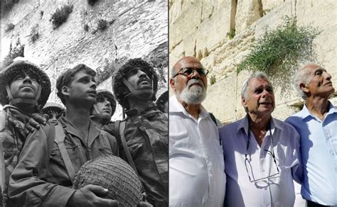 3 Israeli Paratroopers Reenact Famed Western Wall Photo 50 Years Later ...