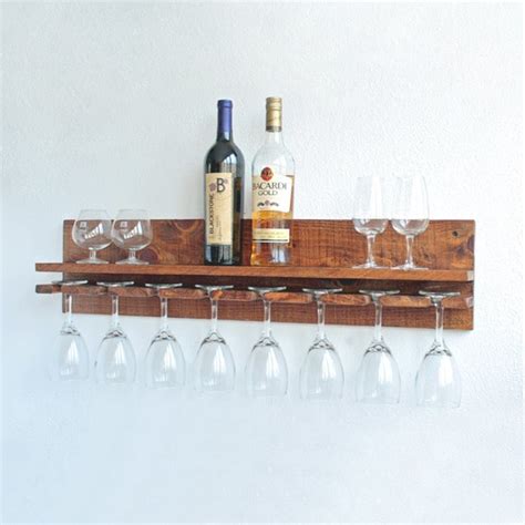 Wine Glass Rack Hanging Wine Glass Rack Rustic Wine Glass