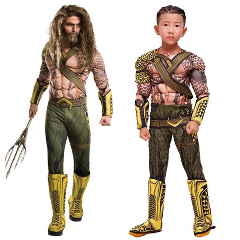 New Arrival Muscle Aquaman Costume for Boys Halloween Costume Kid ...