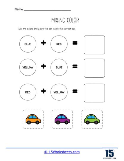 Mixing Colors Worksheets - 15 Worksheets.com