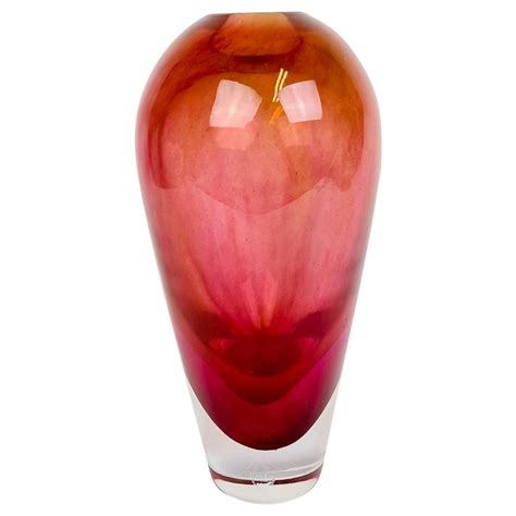 Scandinavian Modern Glass Vase Orrefors "Haze" Erika Lagerbielke, Sweden For Sale at 1stDibs ...