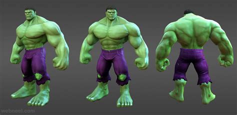 3d Marvel Heroes Hulk Model 14 - Full Image