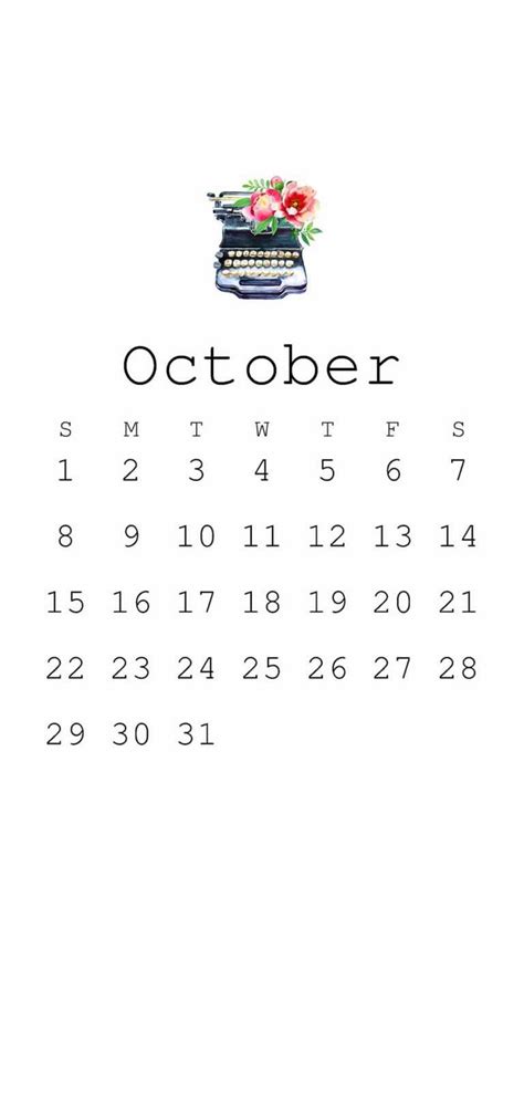 October Calendar Wallpaper 2023 - iXpap