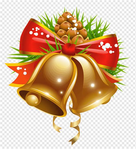 Fundo delicado de sinos de natal, clipart de natal, sinos clipart ...