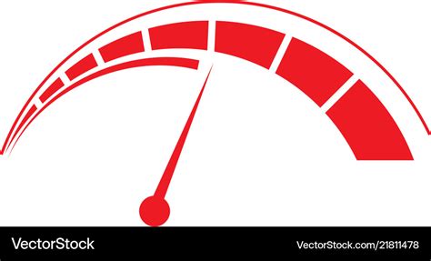 Speedometer logo design template Royalty Free Vector Image