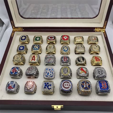 MLB Championship 30 Rings Set From 1986 to 2018 - Punk Dark