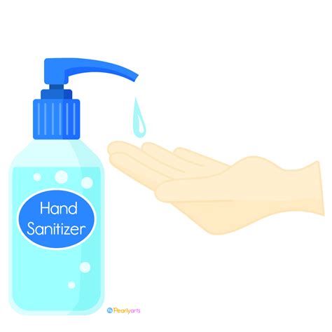 FREE Hand Sanitizer and Hand Clipart | Pearly Arts