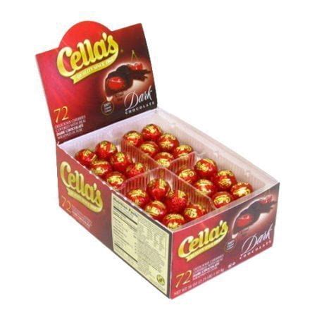 Cella's Dark Chocolate Covered Cherries, 72-Count Box - Walmart.com ...