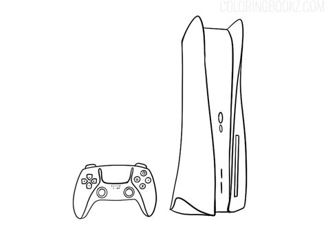 Sony PlayStation 5 Coloring Page - Coloring Books