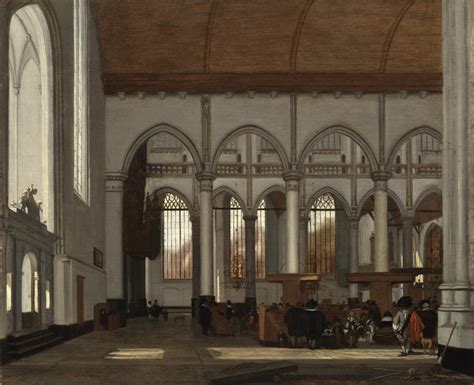 "Interior of the Oude Kerk, Amsterdam" Emmanuel de Witte - Artwork on USEUM