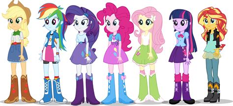 equestria girls mane 7 - Clip Art Library