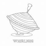 Premium Vector  A Whirligig Or spinning top An Old Toy Picture For sketch template