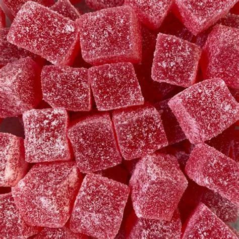 Raspberry Jelly Cubes | 100% Vegan Friendly Candy