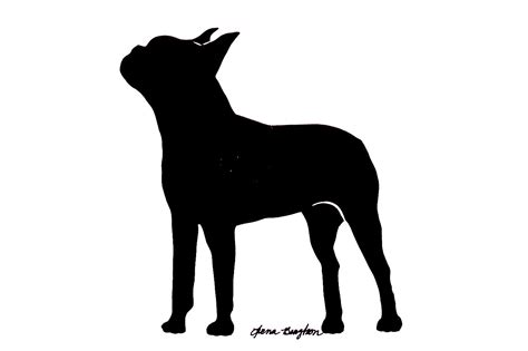 Boston Terrier Silhouette at GetDrawings | Free download