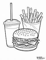 Burger Coloring Pages Free Printable PDFs  Invite Creativity sketch template