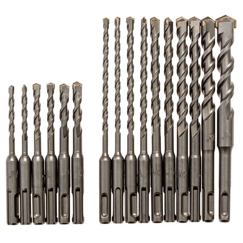 Carbide Tipped SDS Plus Masonry Drill Bit Set (16-Piece) – KATEYA Drill ...