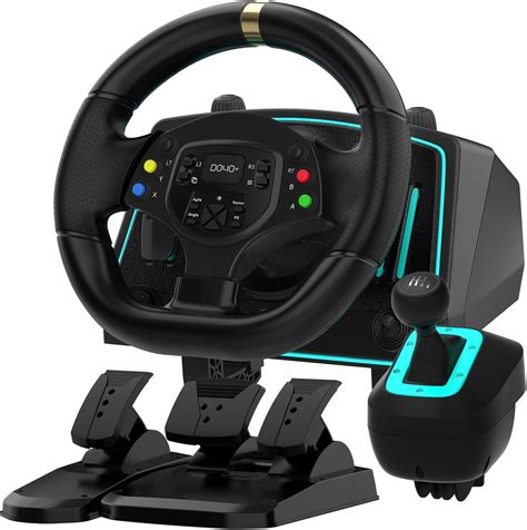 Gaming Steering Wheel, DOYO 1080° Driving Force Racing Wheel with ...