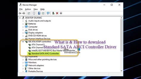 What is & How to download Standard SATA AHCI Controller driver