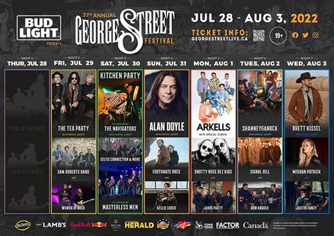 The Newfoundland Herald on Twitter: "2022 George Street Festival Lineup Announced @GeorgeStLive ...