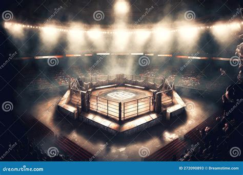 Fighting Arena for Battle of Professional Sports Mixed Martial Arts Mma ...