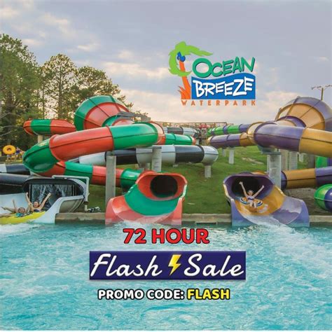 Current Discount - Save at Ocean Breeze Waterpark! | Water park, Ocean ...