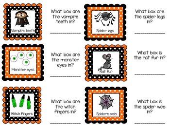 Halloween Mystery or Feely Box Labels by Storie Station | TPT