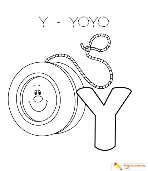 Y Is For Yoyo Coloring Page | Free Y Is For Yoyo Coloring Page