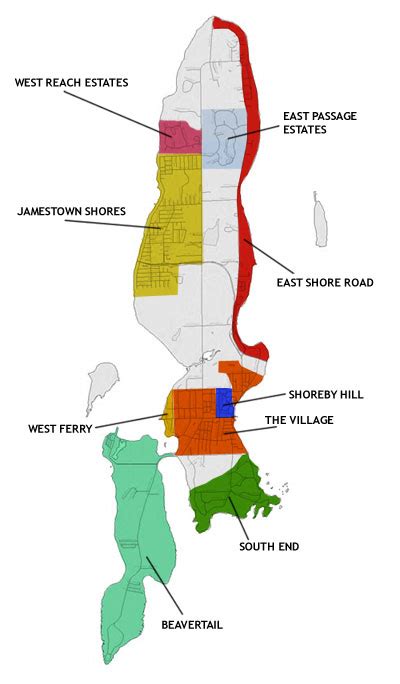 Maps and Neighborhoods I Jamestown Rhode Island Real Estate I Island Realty