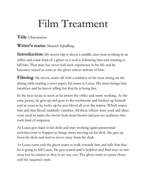 Film treatment