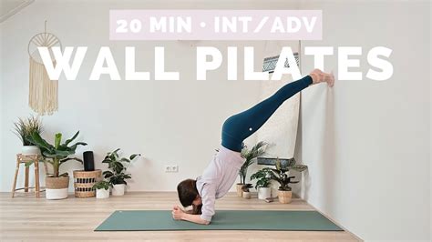 20 MIN WALL PILATES x YOGA WORKOUT || Intermediate/Advanced Full Body Yoga Pilates Workout at ...