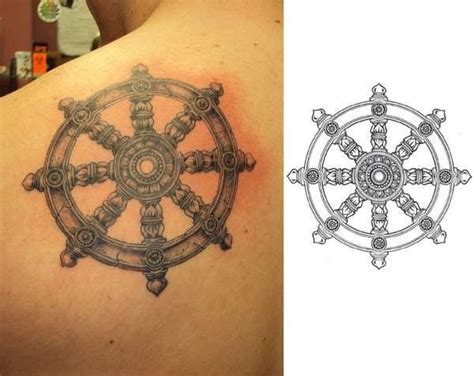 Pin by Memo Centella on Ink | Tattoos, Buddhist tattoo, Wheel tattoo