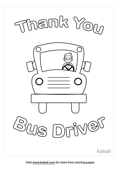 Bus Driver Appreciation Day 2024 Coloring Pages - Sella Daniella