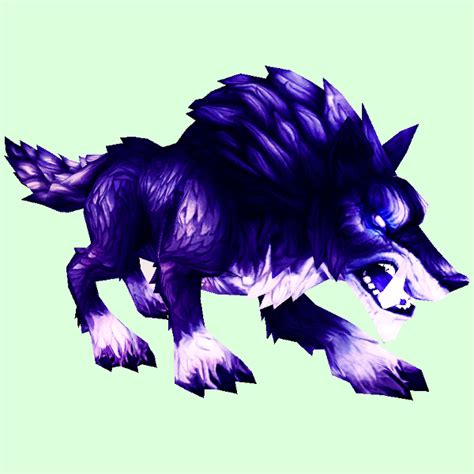 Petopia: Shadowy Draenor Wolf / Void Purple Maned Wolf