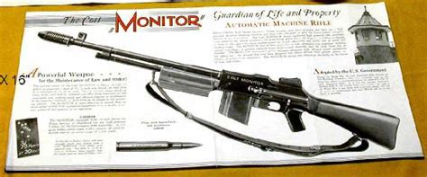 The Colt Monitor, a modified BAR with a Colt compensator, pistolgrip and prototype palm swell ...