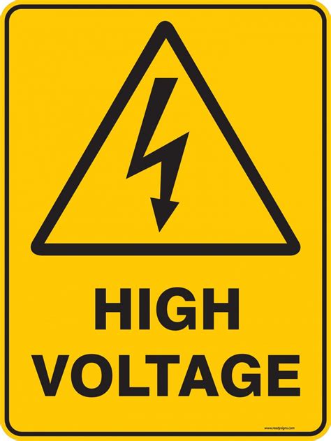 Warning Sign - HIGH VOLTAGE - Property Signs